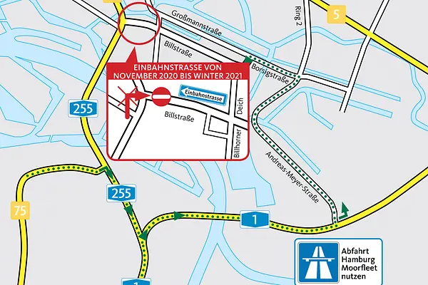 Baustelle Billstraße 