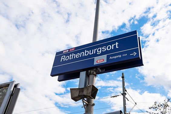 Stationsschild S-Bahn Rothenburgsort