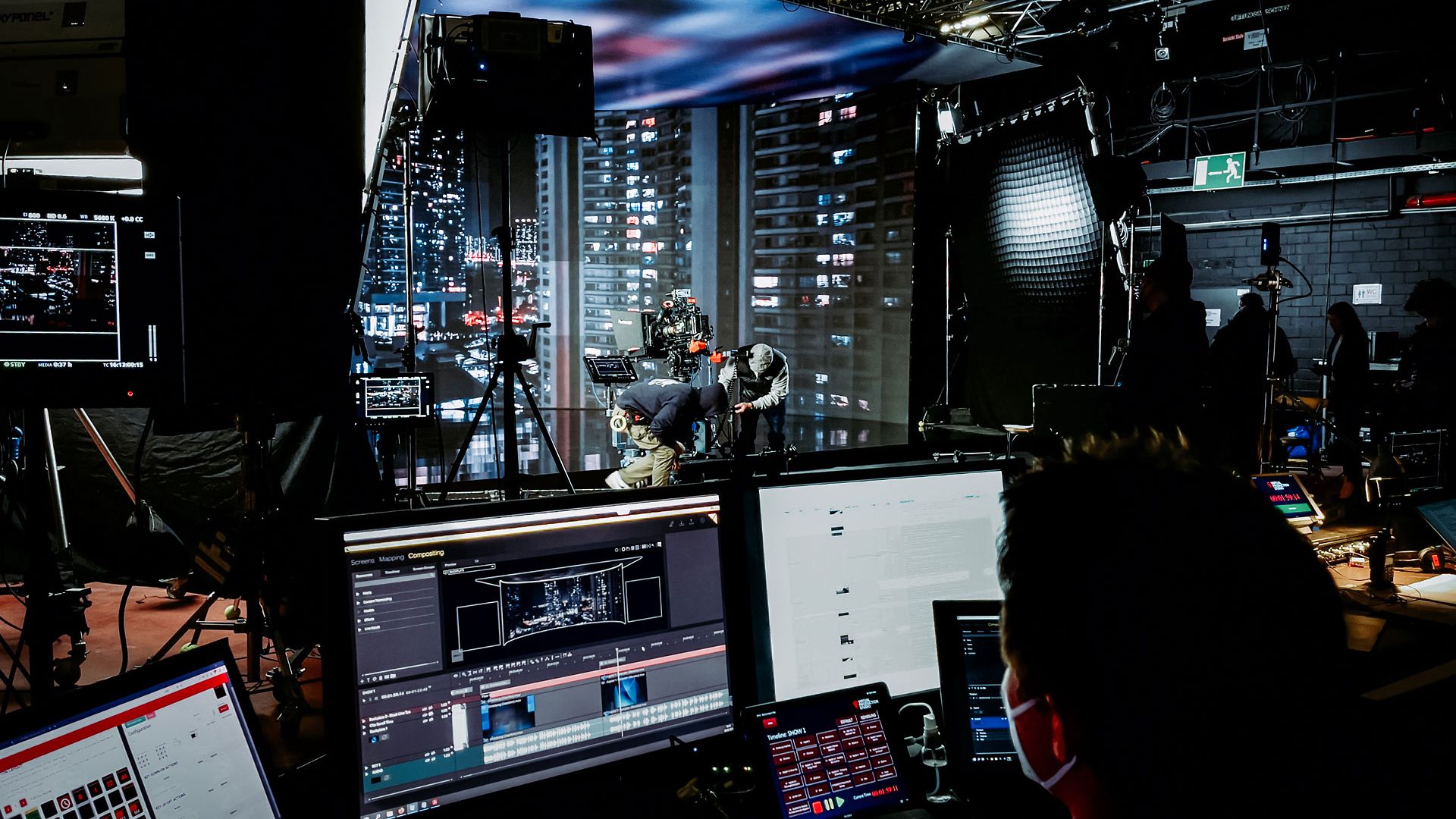 Studio mit Monitoren