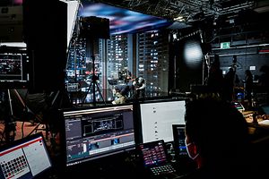Studio mit Monitoren